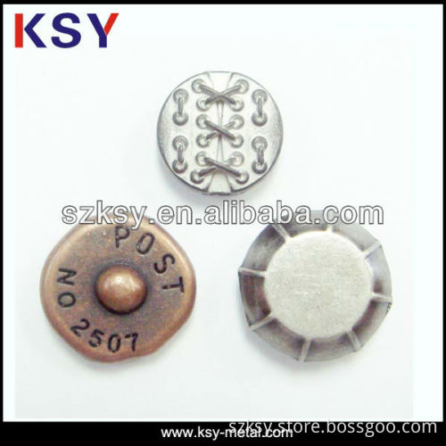metal jeans rivets with different shape and size